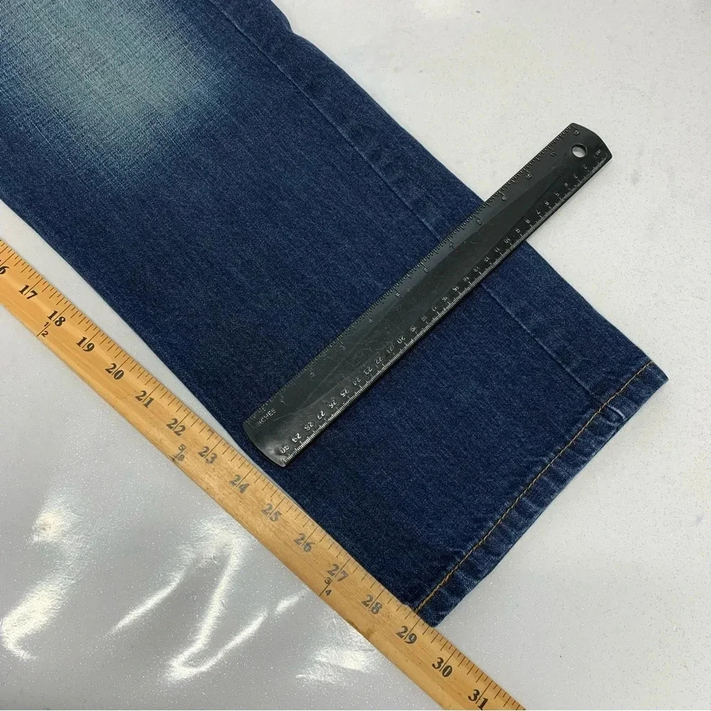 Levis 505 Jeans Men 38  Inseam 29"  Blue‎ Fade Straight 100% Cotton Casual Work - Picture 9 of 9